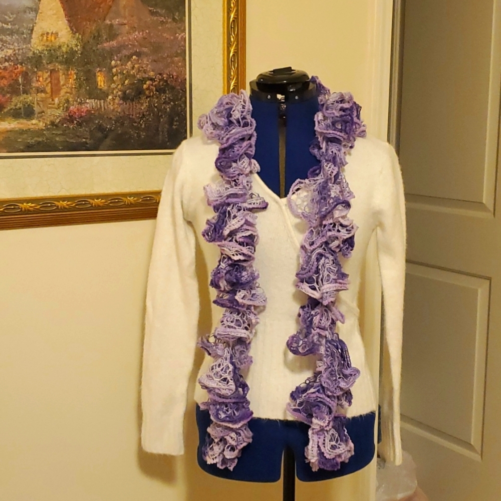 Beautiful handmade crocheted scarf